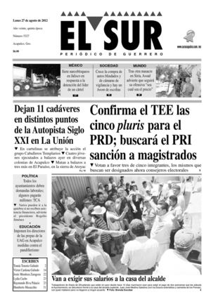El Sur 27 de agosto de 2012