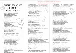 Versots 2012 Colla de Diables Torrelles de Foix
