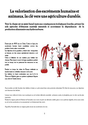 Valorisation des excréments humains et animaux