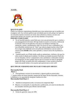 que es flash