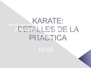 diapositivas karate