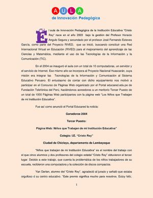 AIP I.E. "Cristo Rey"