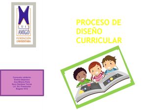 PROCESO DE DISEÑO CURRICULAR