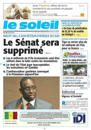 Edition du 29 août 2012