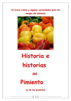 Historia del Pimiento