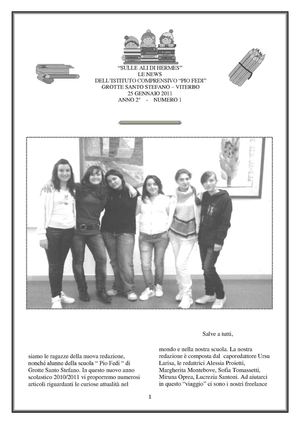 USCITA N°1 - GENNAIO 2011