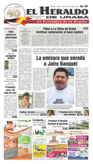 EL HERALDO DE URABA CREATIVO 467 TERCERA SEMANA DE AGOSTO