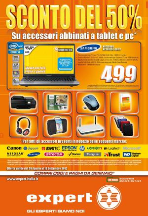 expert pesolo srl - Sconto del 50% su accessori abbinati a tablet e pc