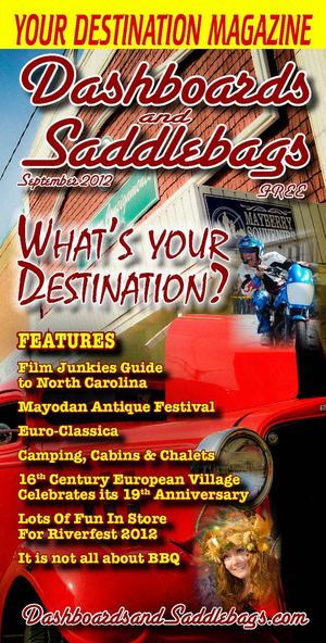 Dashboards and Saddlebags "The Destination Magazine" September 2012