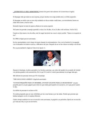 Entrevista a Neil Armstrong