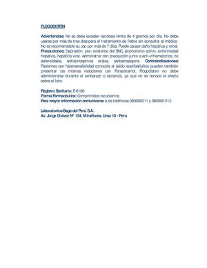 ADVERTENCIA FLOGODISTEN