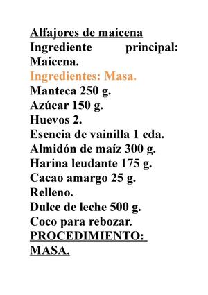 Alfajores de Maicena 