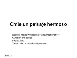 chile mosaico de paisajes