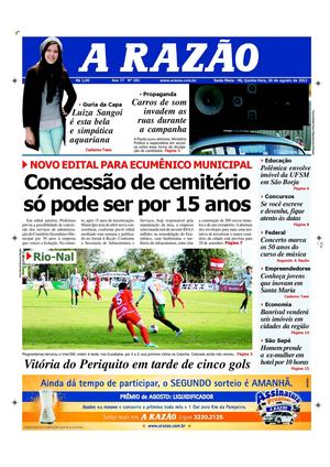 Jornal A Razão Santa Maria - 30082012