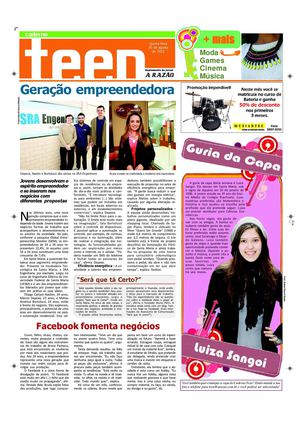 Caderno Teen - Jornal A Razão Santa Maria - 30082012