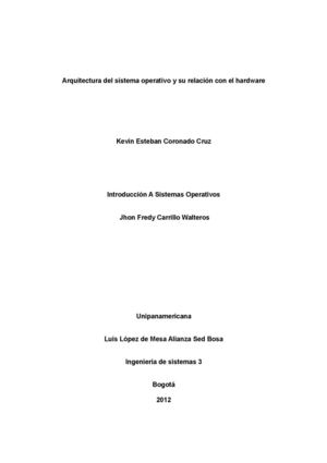 Arquitectura de hardware