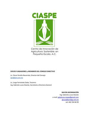 Socios Fundadores Y Miembros Del Consejo Directivo