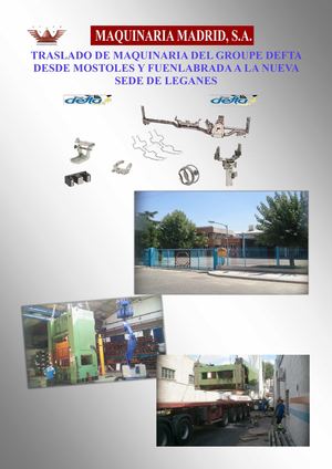 Traslado de maquinaria industrial