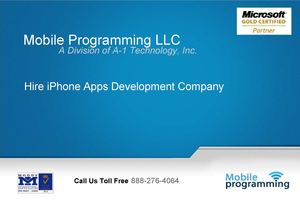 iPhone apps development with mobile programming llc.