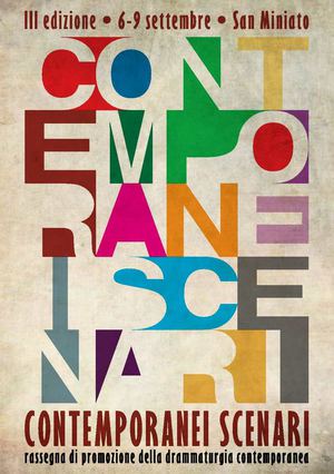 Programma Contemporanei Scenari 2012 - San Miniato 6/9 settembre