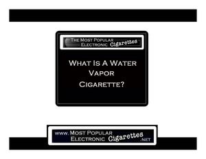 What Is A Vapor Cigarette?