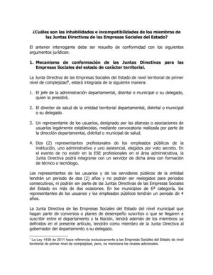 inhabilidades e incompatibilidades de los miembros de las Juntas Directivas de las Empresas Sociales del Estado
