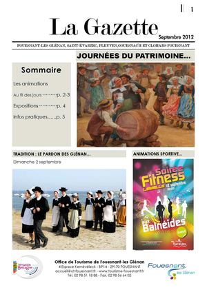 Gazette des animations septembre 2012