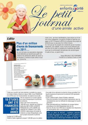 2011 Le Petit Journal Bilan