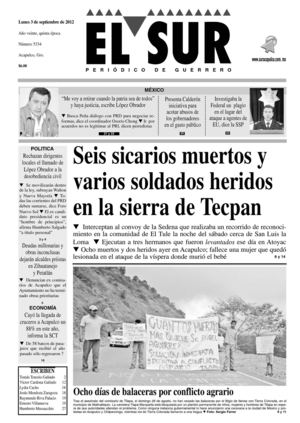 El Sur 3 de septiembre de 2012