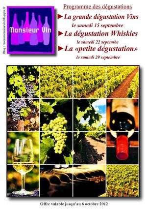 Catalogue Monsieur Vin septembre 2012