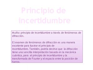 principio de incertidumbre
