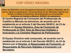 Funcionamiento del modelo de formación