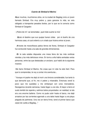 Cuento de Simbad el Marino