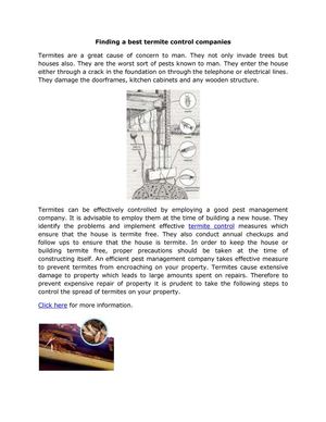 Finding a best termite control companies