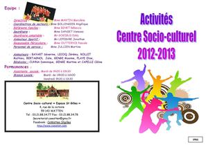 Plaquette des activités