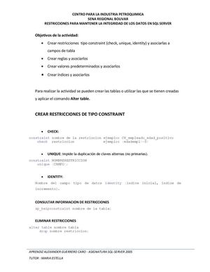 Actividad de SQL - SERVER