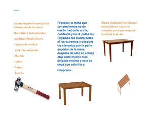 Triptico de creacion de mesa