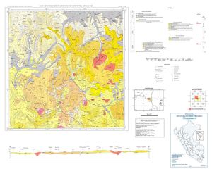Mapa Geologío del Cuadrángulo de Condoroma, Hoja 31-T-IV