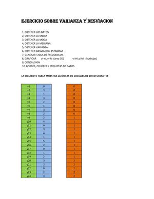  VARIANZA Y DESVIACION ESTANDAR