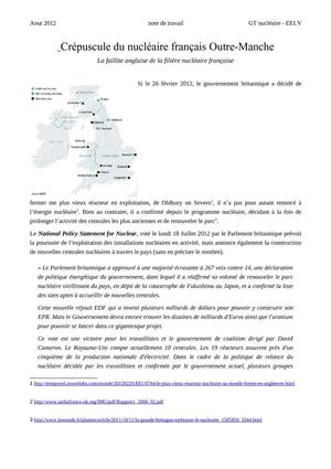 crépuscule du nucléaire français outre-manche