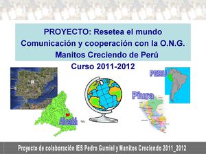 Resetea el mundo. Proyecto Manitas. IES Arquitecto Pedro Gumiel. Madrid.