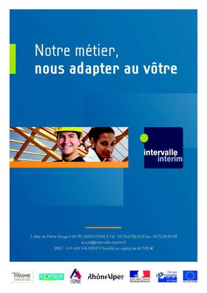 Plaquette Intervalle interim