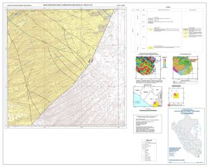 Mapa Geologico del Cuadrangulo Huaylillas - Hoja 37-X-IV