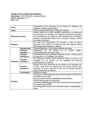 Poder y justicia divina: Antígona y Medea