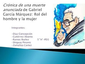 Análisis de Crónica de una muerte anunciada