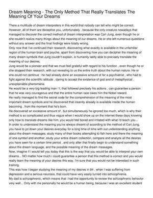 Dream Meaning - The Only Method That Really Translates The Meaning Of Your Dreams