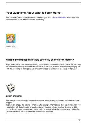 Calameo Your Questions About What Is Forex Market - 