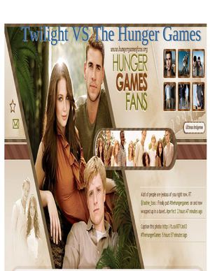 THE HUNGER GAMES VS TWILIGHT
