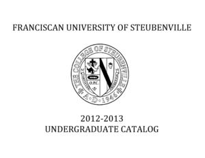 Undergraduate Catalog 2012-13