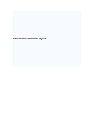 Past continuous exercises